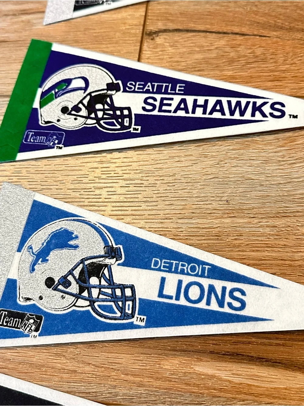 Vintage NFL Team Pennant Set.  28- 9” pennants